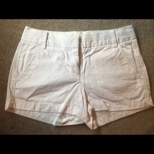 White J. Crew Chino Shorts